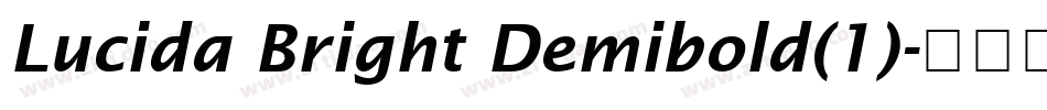 Lucida Bright Demibold(1)字体转换